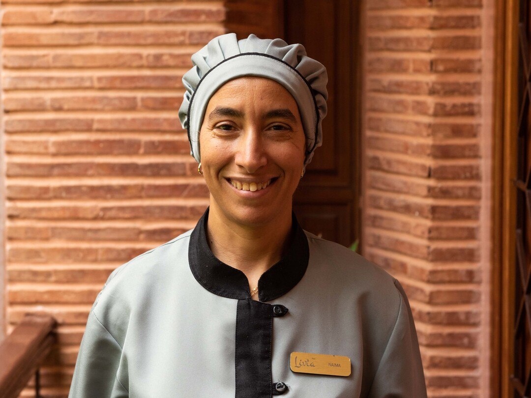 Naima, housekeeping breakfast and rooms at Riad Livia Marrakech