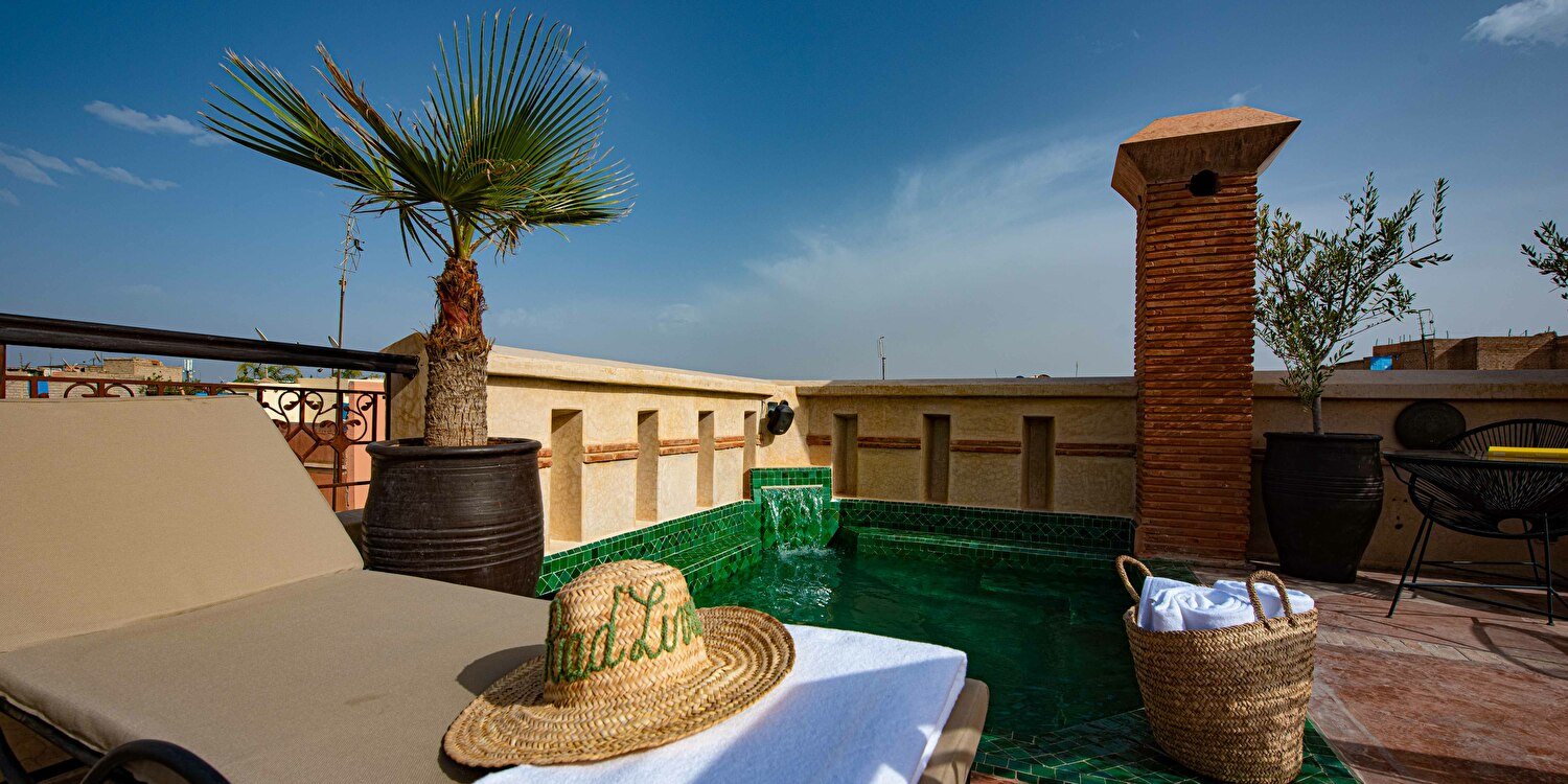 riad livia rooftop terrace with pool