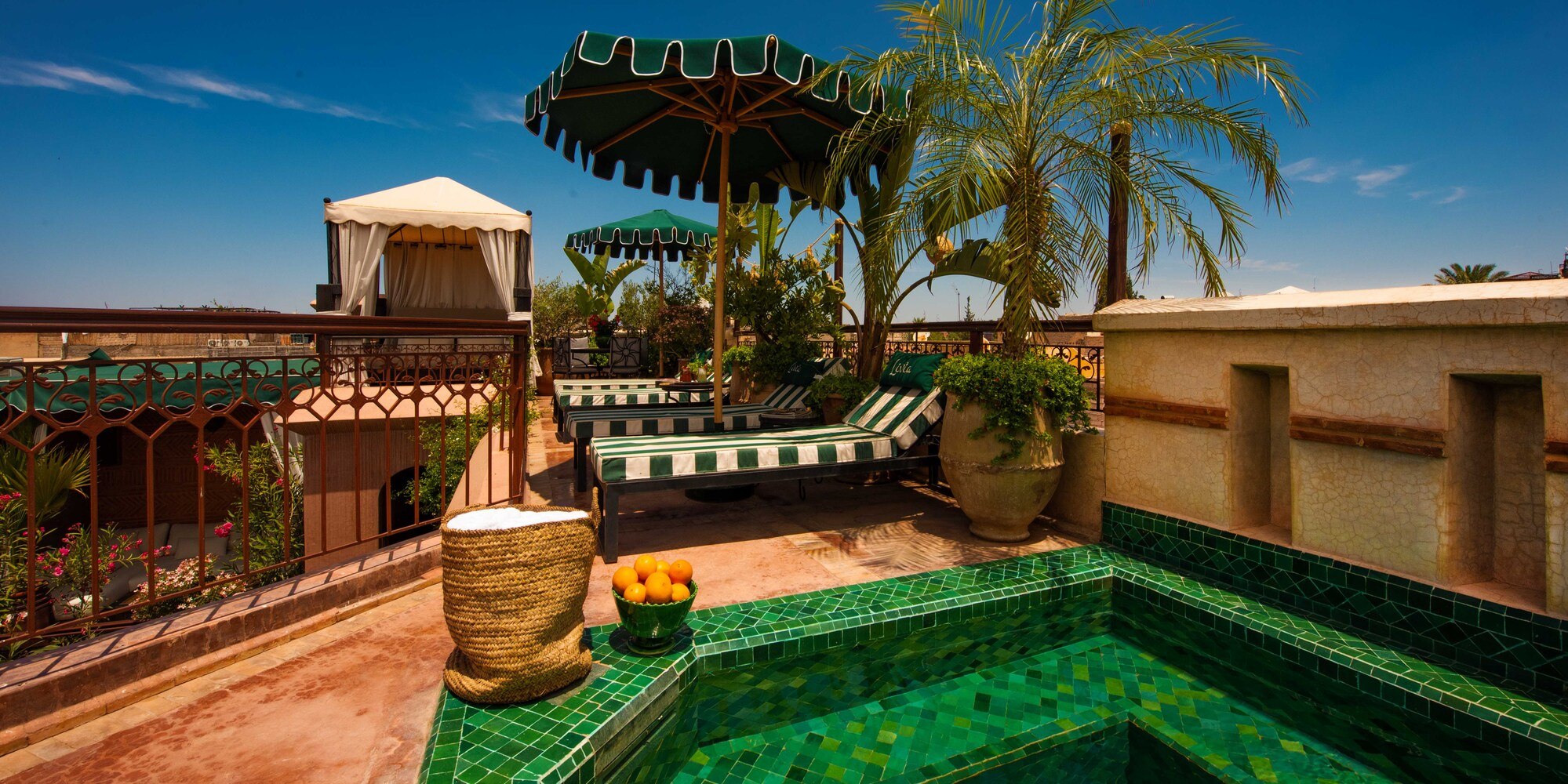riad livia rooftop terrace with pool